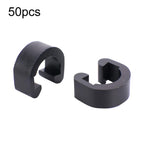 50pcs ZTTO Bicycle Plastic C-Clips Mountain Bike Shifter Cable Brake Clamps
