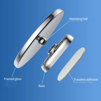 Car Reversing Blind Spot Auxiliary Ultra-clear Reflective Rearview Mirror, Black, Silver