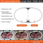 Car Sun Visor LED Touch Light Magnifying Makeup Mirror