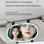 Car Sun Visor LED Touch Light Magnifying Makeup Mirror