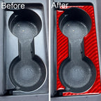 For 2019-2024 Cadillac CT5 Left-Hand Drive 2pcs /Set Gear Shift Cup Holder Decorative Sticker