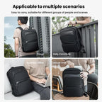 Men Expandable Waterproof Lightweight Laptop Backpack With Floating Zipper, Tigernu T-B9121  15.6 Inch, Tigernu T-B9121  17 Inch