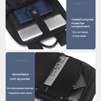 Men Expandable Waterproof Lightweight Laptop Backpack With Floating Zipper, Tigernu T-B9121  15.6 Inch, Tigernu T-B9121  17 Inch