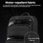 Men Expandable Waterproof Lightweight Laptop Backpack With Floating Zipper, Tigernu T-B9121  15.6 Inch, Tigernu T-B9121  17 Inch