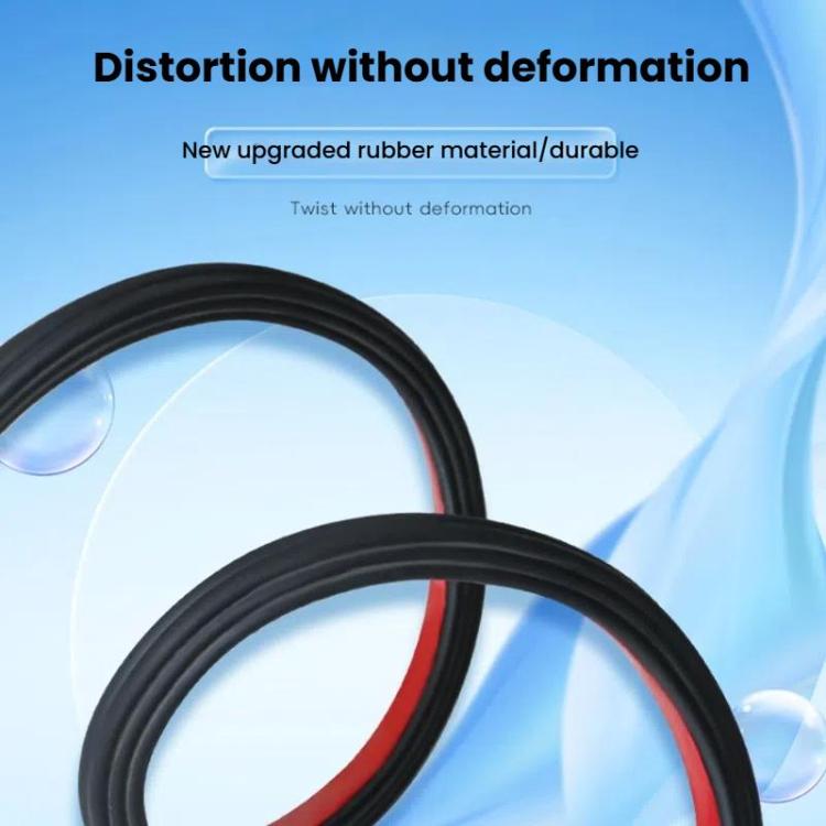 Three-layer Eight-hole Car Door Seam Waterproof Sealing Sound Insulation Strip, For Car Door 5m