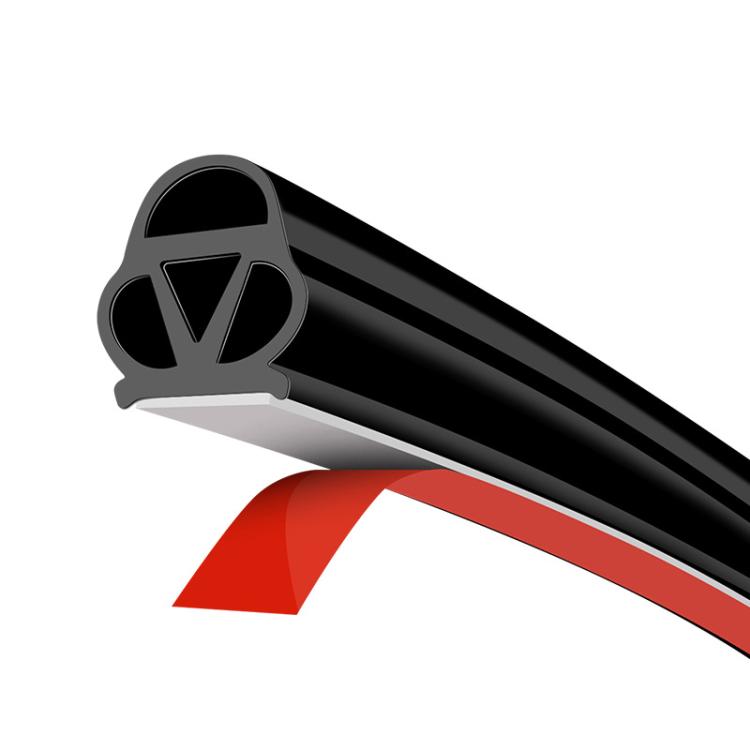 Truck Door Seam Large D Triangle Reinforced Waterproof Rubber Seal Strip, For Truck Door 5m