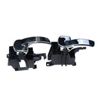 For Nissan Pathfinder Car Left and Right Chrome Interior Door Handles, Left 80671-4X02B, Right 80670-4X02B