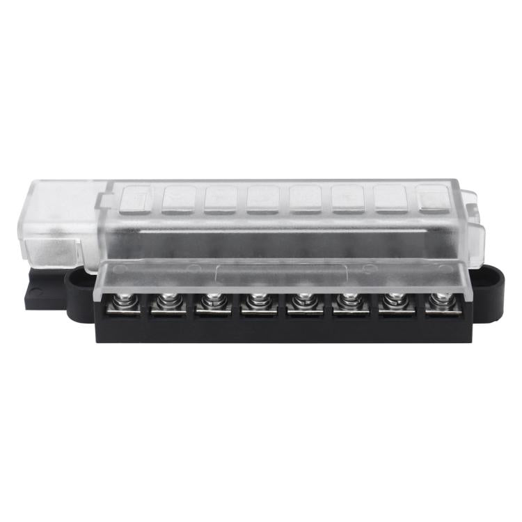 Automotive 8-way Fuse Box Terminal Block With Transparent Cover
