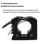 Car Quick-Fix Adjustable Rubber Clip Installation Clamp, 2 Red 2 Black, 4 Red 4 Black