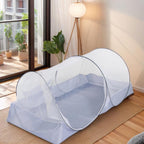 Camping Outdoor Gathering Mosquito Net Free Installation Portable Travel Encrypted Mesh Anti-mosquito Tent, Black Mesh, White Mesh