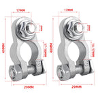 M8 RV Yacht Battery Zinc Alloy Battery Terminal Wiring Clip, 2x3/8 inch, 2x5/16 inch, 2x3/8 inch With Brush, 2x5/16 inch With Brush