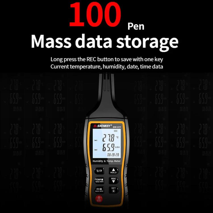 Handheld Digital Temperature Humidity Meter High Sensitivity Temperature Humidity Meter, SW-572