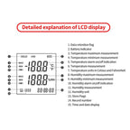 Handheld Digital Temperature Humidity Meter High Sensitivity Temperature Humidity Meter, SW-572