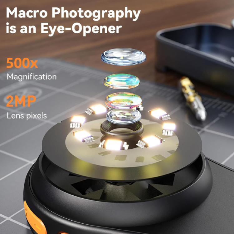 Portable Inspection Jewelry Painting Repair Optical Microscope Mini Primary Secondary Students Experiment Science Apparatus, Black, White, Black+32G, White+32G