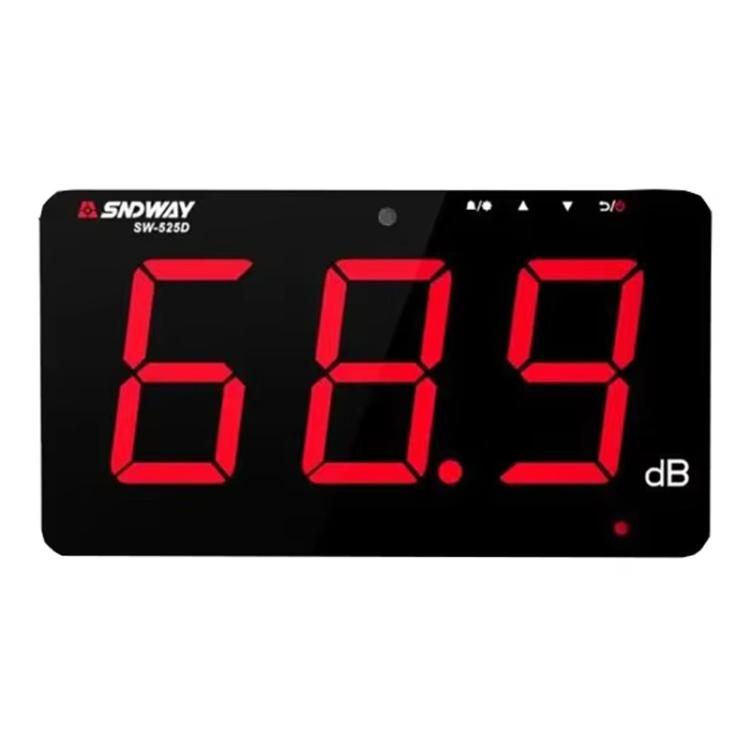 9.6 inch Wall Mounted Decibel Meter Large Screen Environmental Noise Monitor, SW-525D