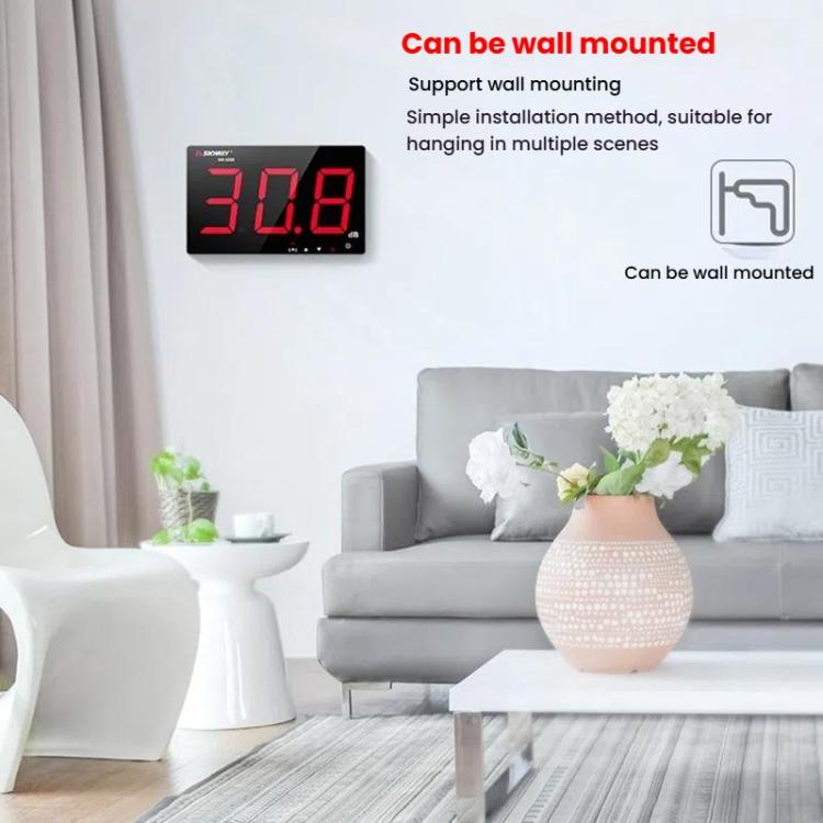9.6 inch Wall Mounted Decibel Meter Large Screen Environmental Noise Monitor, SW-525D