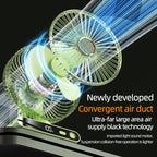 F6 LED Smart Digital Display 5-speed Wind Speed Desktop Night Light Fan, Shaking Head White