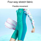 DIVE & SAIL 2.5MM One-Piece Long Sleeve Children Warm Swimsuit Thickened Anti-Cold Surfing And Snorkeling Shorts, S, M, L, XL, XXL