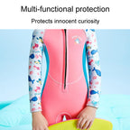 DIVE & SAIL 2.5MM One-Piece Long Sleeve Children Warm Swimsuit Thickened Anti-Cold Surfing And Snorkeling Shorts, S, M, L, XL, XXL