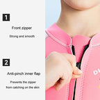 DIVE & SAIL 2.5MM One-Piece Long Sleeve Children Warm Swimsuit Thickened Anti-Cold Surfing And Snorkeling Shorts, S, M, L, XL, XXL