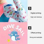 DIVE & SAIL 2.5MM One-Piece Long Sleeve Children Warm Swimsuit Thickened Anti-Cold Surfing And Snorkeling Shorts, S, M, L, XL, XXL
