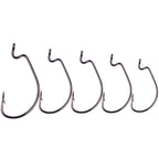 HENGJIA FH013 50pcs / Box Outdoor Fishing Cranked Stripers Hook Set, Black, Red