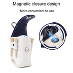PGM QJ008 Unisex Portable Magnetic Closure Golf Ball Storage Belt Pouch
