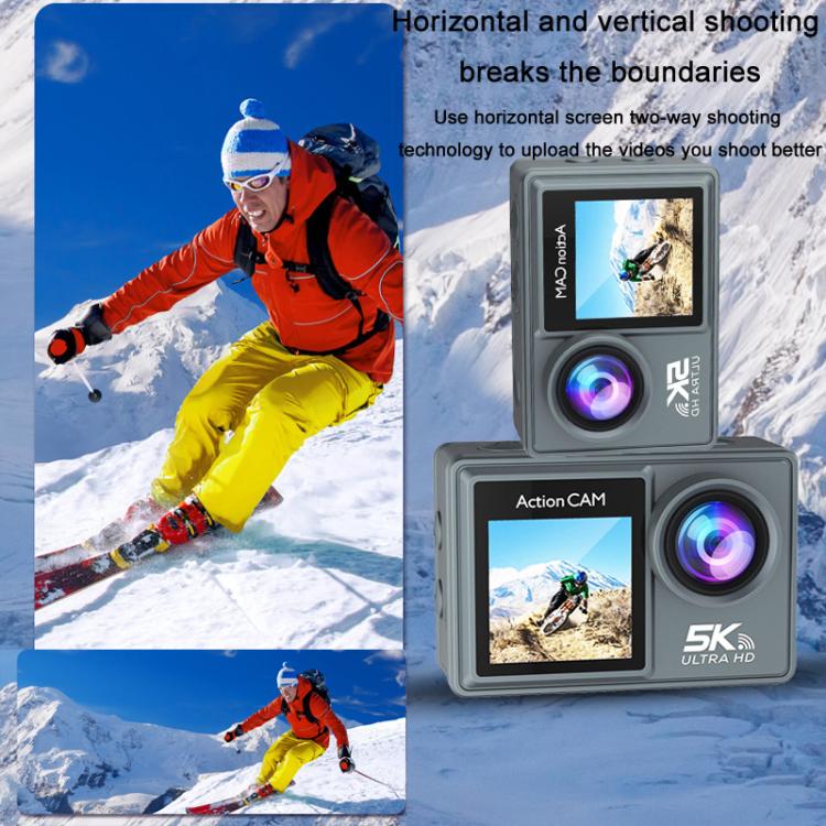 5K Action Camera Anti-Shake Outdoor HD Shooting Cycling Recorder Under Dive Camera, M40TR With Touch Screen + Remote Control, M40TRW With Touch Screen + Integrated Remote-Controlled Microphone