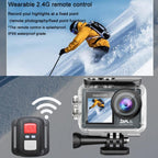 5K Action Camera Anti-Shake Outdoor HD Shooting Cycling Recorder Under Dive Camera, M40TR With Touch Screen + Remote Control, M40TRW With Touch Screen + Integrated Remote-Controlled Microphone