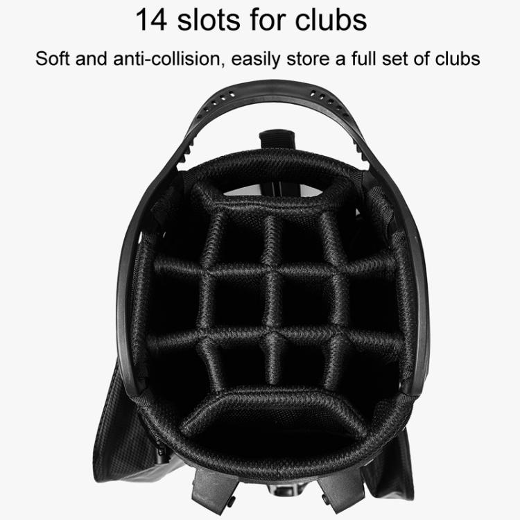 PGM QB147 Lightweight Protable Double Shoulder Golf Clubs Bag Unisex Holder Pack With 14 Slots For Poles