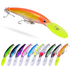 PROBEROS DW627 Long-Distance Casting Large Minnow Lure Fishing Bionic Bait, A, B, C, D, E, F, G, H, I, J