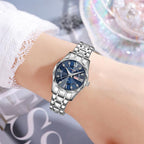 SKMEI Business Casual Watches Diamond Case Luminous Waterproof Quartz Watch, Men Silver Gold Strap Silver Dial, Men Silver Gold Strap Green Dial, Men Silver Gold Strap Black Dial, Men Silver Case Silver Dial, Men Silver Case Gray Dial                  ...