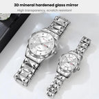 SKMEI Business Casual Watches Diamond Case Luminous Waterproof Quartz Watch, Men Silver Gold Strap Silver Dial, Men Silver Gold Strap Green Dial, Men Silver Gold Strap Black Dial, Men Silver Case Silver Dial, Men Silver Case Gray Dial                  ...