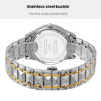 SKMEI Business Casual Watches Diamond Case Luminous Waterproof Quartz Watch, Men Silver Gold Strap Silver Dial, Men Silver Gold Strap Green Dial, Men Silver Gold Strap Black Dial, Men Silver Case Silver Dial, Men Silver Case Gray Dial                  ...