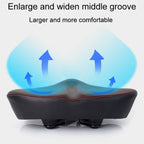 FMFXTRA FU-3501 Electrical Bike Enlarged And Thicked Seat Cushion Bike Universal Waterproof Cushion
