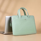 14-14.6inch Universal Laptop Bag Briefcase Women Multifunctional Shockproof Computer Bag, Green, Beige, Pink, Gray, Black, Blue