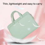 14-14.6inch Universal Laptop Bag Briefcase Women Multifunctional Shockproof Computer Bag, Green, Beige, Pink, Gray, Black, Blue