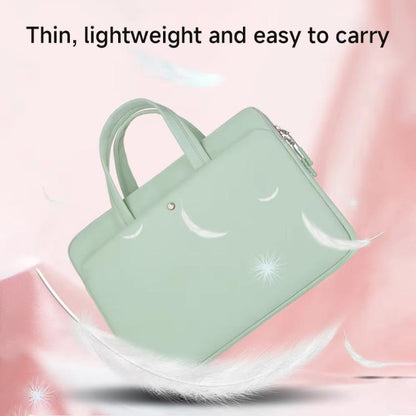 14-14.6inch Universal Laptop Bag Briefcase Women Multifunctional Shockproof Computer Bag, Green, Beige, Pink, Gray, Black, Blue
