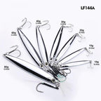 PROBEROS LF144 Zinc Alloy Lure Long-Distance Casting Fast-Draw Spanish Mackerel Mirror Bait, 10g, 15g, 20g, 30g, 40g, 60g, 80g