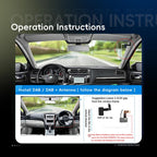 9 Inch Android 4+64G Dual-Butt Large Screen Car Carplay Built-In DAB Car Central Control Integrated Navigation System, Standard, Standard+AHD+Microphone