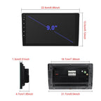 9 Inch Android 4+64G Dual-Butt Large Screen Car Carplay Built-In DAB Car Central Control Integrated Navigation System, Standard, Standard+AHD+Microphone