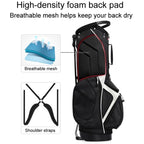 PGM QB146 Lightweight Protable Double Shoulder Golf Clubs Bag Unisex Holder Pack With 14 Slots For Poles