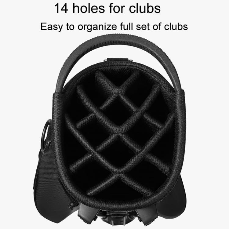 PGM QB146 Lightweight Protable Double Shoulder Golf Clubs Bag Unisex Holder Pack With 14 Slots For Poles