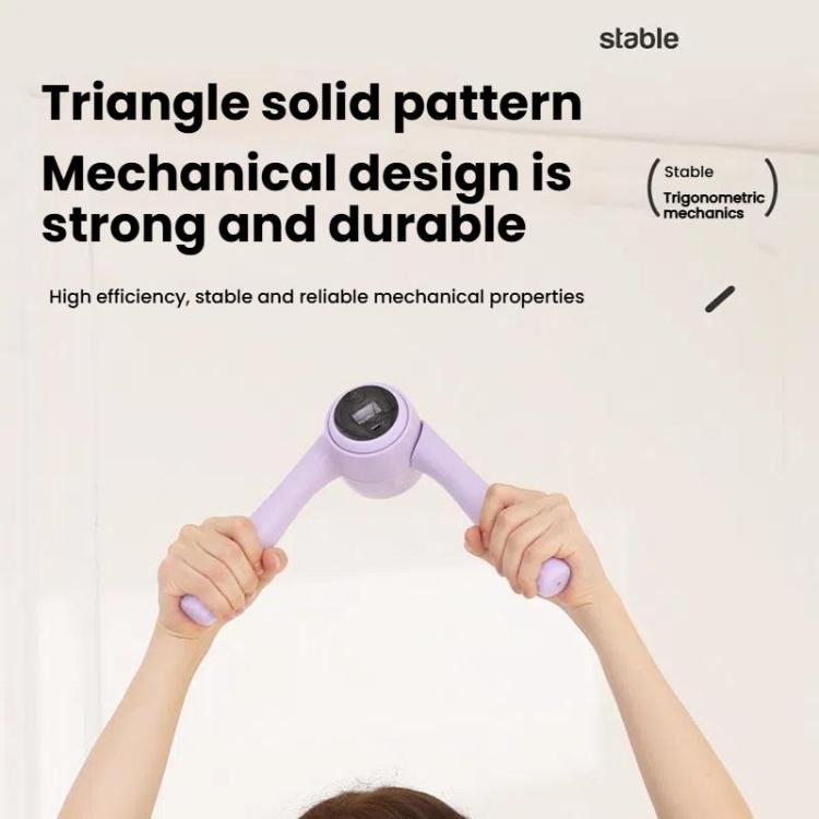 Triangular Mechanical Design Gripper Silent Arm Strength Trainer, Counting Model Violet, Violet, Counting Model Sky Gray, Sky Gray