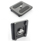 P50 Camera Quick Release Clamp & Plate Kit with 3/8 Inch Thread Thread For Stabilizers, Tripods, Monopods, Sliders