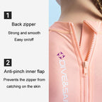 DIVE & SAIL Children Short Sleeves Sunscreen Quick-Drying Swimsuit Outdoor Beach Snorkeling Bodysuit, S, M, L, XL, XXL