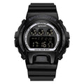 SANDA 2127 Electronic Single Movement Waterproof Sports Watch, Black, Black Silver, Black Blue, Black Gold, Red Black, Colorful Red Blue, Transparent Silver