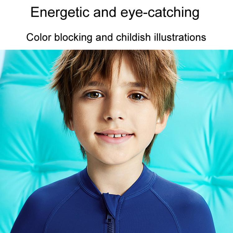 DIVE & SAIL Children Outdoor Sunscreen Quick Dry Swimwear Long Sleeve One-piece Snorkeling Suit, S, M, L, XL, XXL
