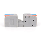 10pcs 2 In 2 Out Terminal Block Wire Push-on Quick Docking Snap Cap, KV232 2 In 2 Out