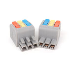 5pcs 3 In 3 Out Terminal Block Push-type Junction Box, KV232 3 In 3 Out